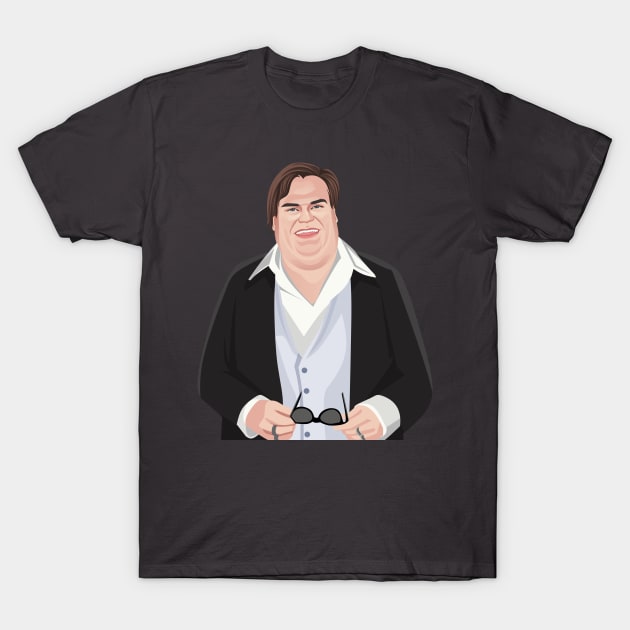 Chris Farley - Awesome Vector Art T-Shirt by WaltTheAdobeGuy